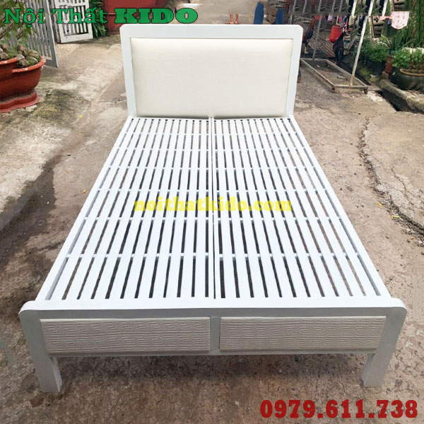 Giường sắt 1m2 x 2m