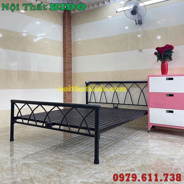 Giường sắt 1m4 x 2m