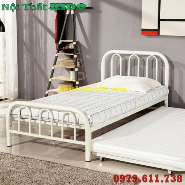 Giường sắt 80cm x 2m