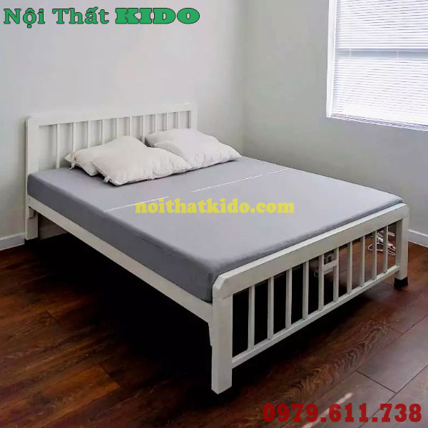 Giường sắt 80cm x 2m