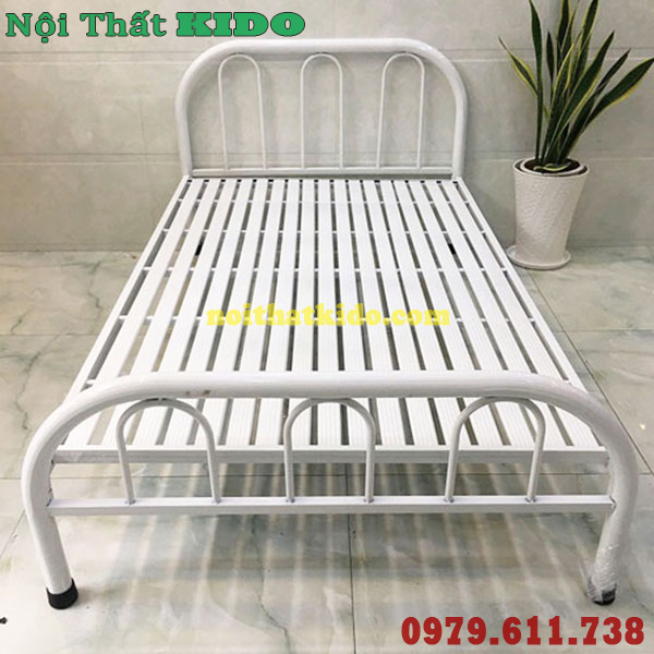 Giường sắt 80cm x 2m