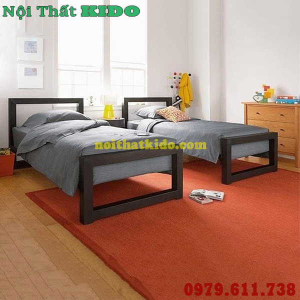 Giường sắt 80cm x 2m