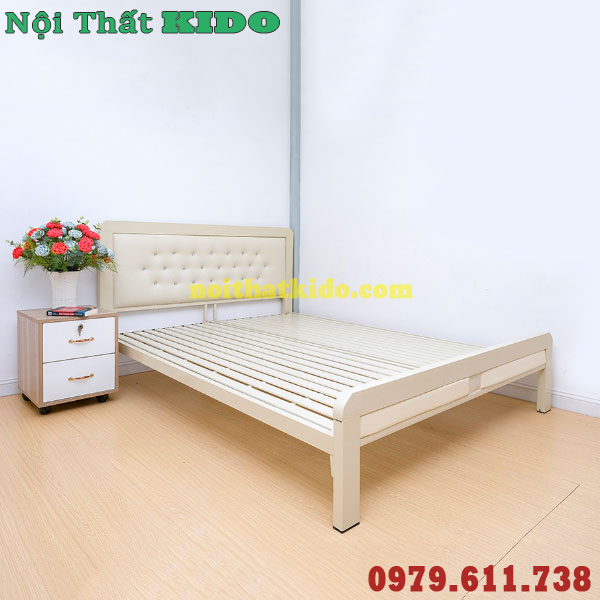 Giường sắt hộp 1m2