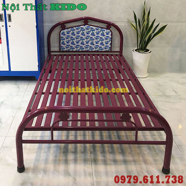 Giường sắt 1m x 2m