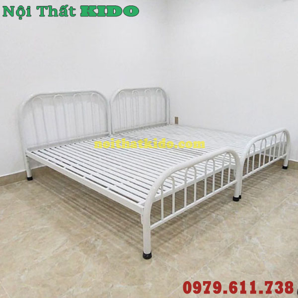 Giường sắt 80cm x 2m