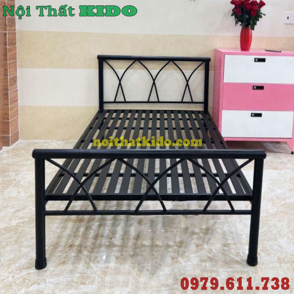 Giường sắt 80cm x 2m