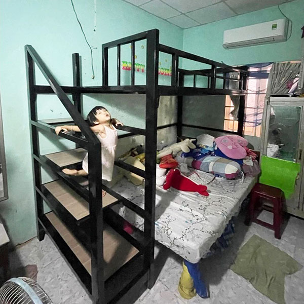 Giường sắt 1 tầng