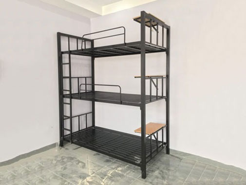 Giường sắt 3 tầng có bàn học