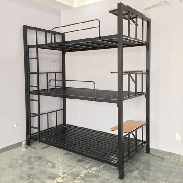 Giường sắt 3 tầng sơn tĩnh điện