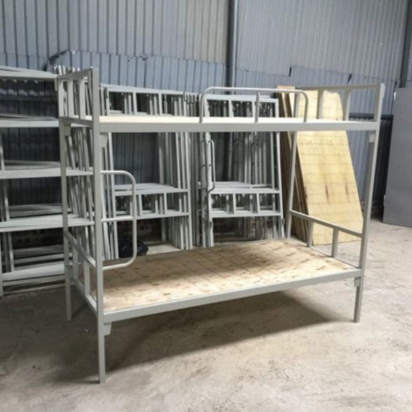 Giường tầng khung sắt kết hợp gỗ công nghiệp giá rẻ