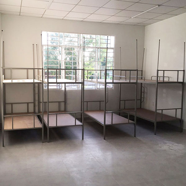 Giường tầng khung sắt lắp ghép cho ký túc xá và nhà trọ