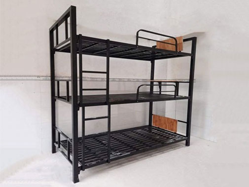Giường tầng sắt có bàn học cho người lớn