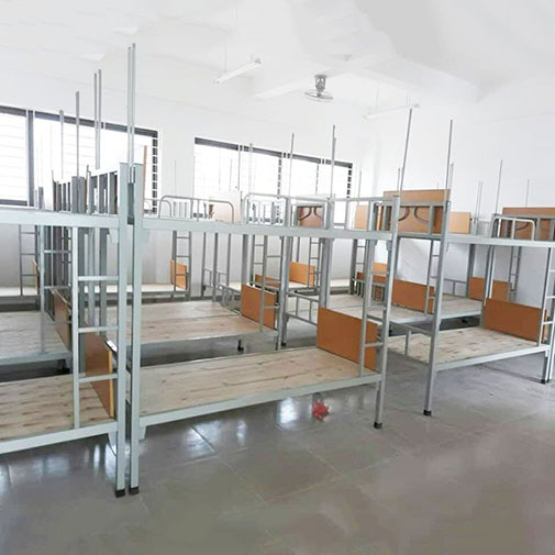 Giường tầng sắt có bàn học cho sinh viên