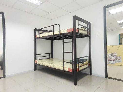 Giường tầng sắt công an