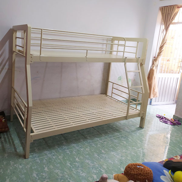 Giường tầng sắt lắp ráp đôi