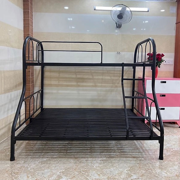 Giường tầng sắt ống tròn kiểu lệch tầng