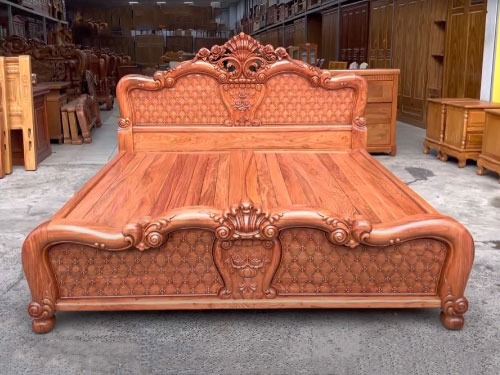 Đặc điểm nổi bật của giường công chúa gỗ hương