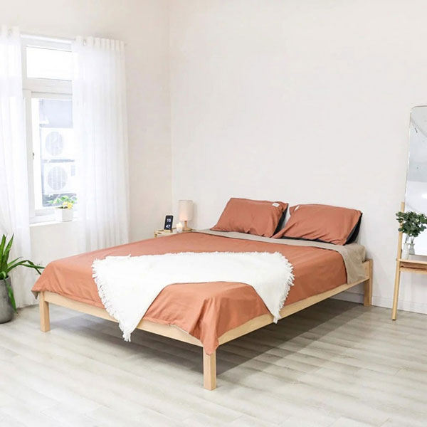 Chọn giường ngủ gỗ không đầu phù hợp với nhu cầu của bạn