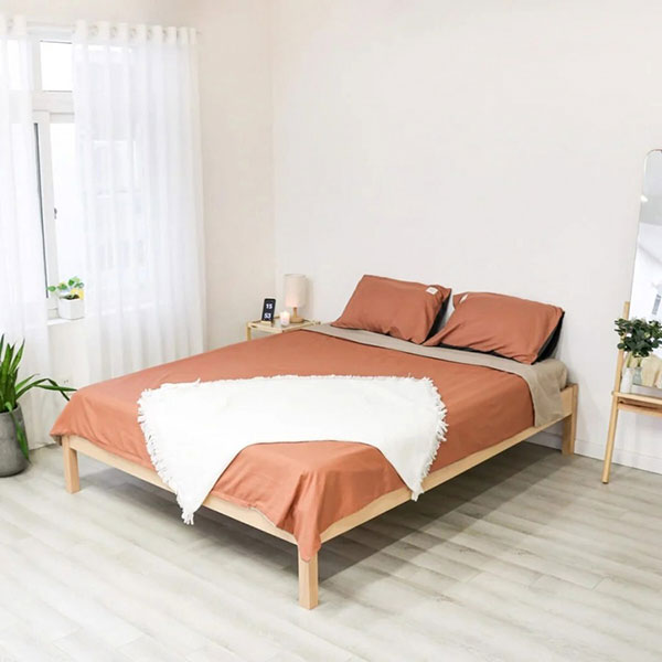 Giới thiệu về giường ngủ gỗ không có đầu giường