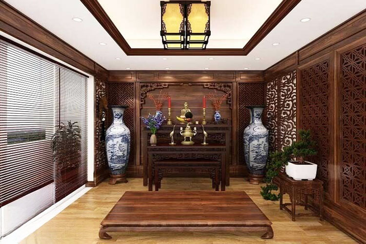 Nội thất phòng thờ theo yêu cầu – Linh thiêng, tôn nghiêm, trang trọng