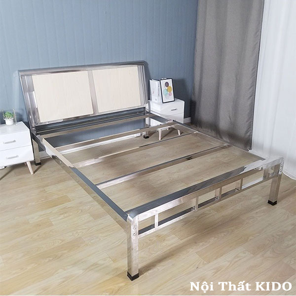 Giường inox 1m