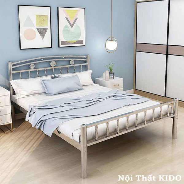 Giường inox lắp ráp