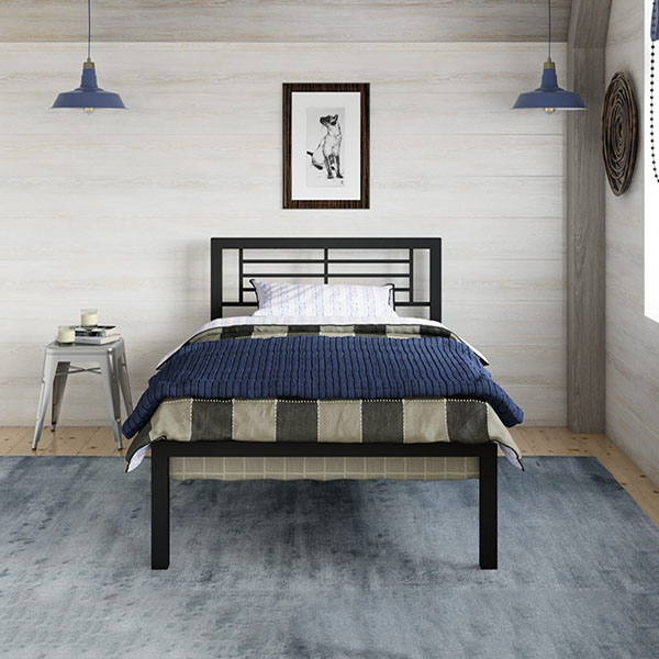 Giường sắt đơn 1mx2m cho sinh viên, công nhân