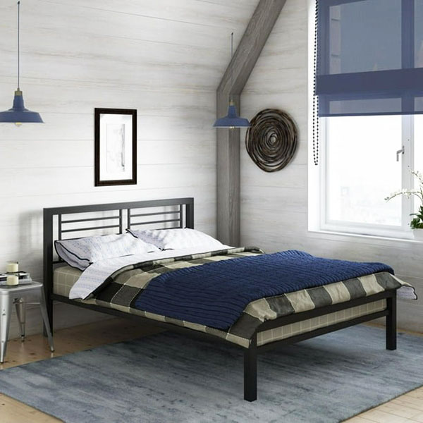 Giường sắt hộp vuông