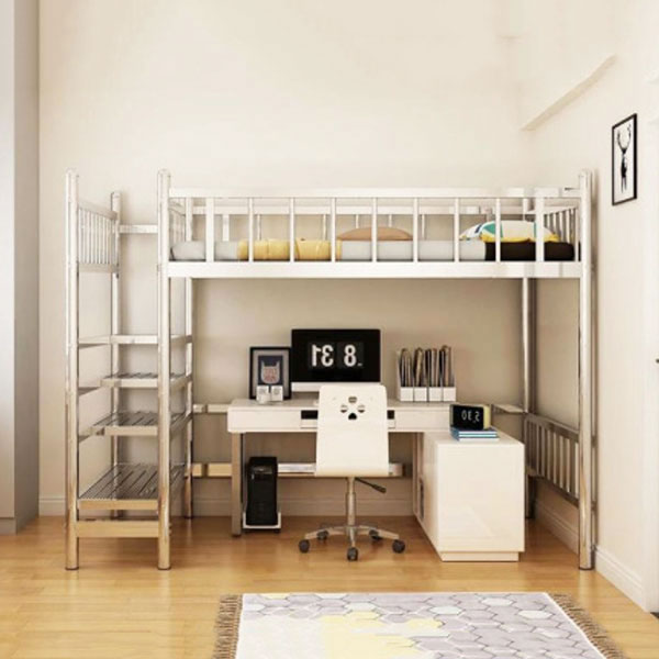 Giường tầng bằng inox bền chắc và tiết kiệm không gian