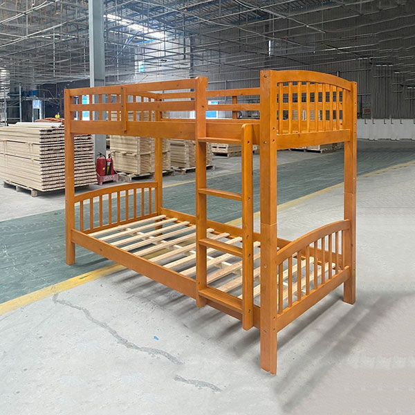 Giường tầng gỗ thông dành cho người lớn