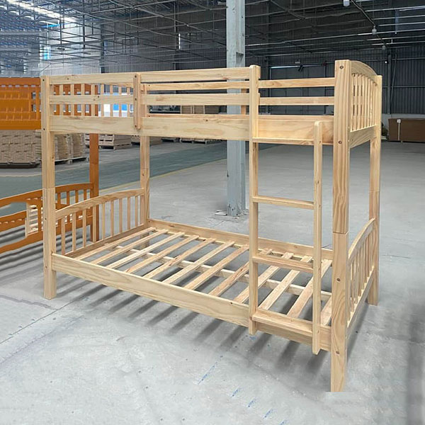 Giường tầng gỗ tự nhiên bền đẹp chịu lực tốt