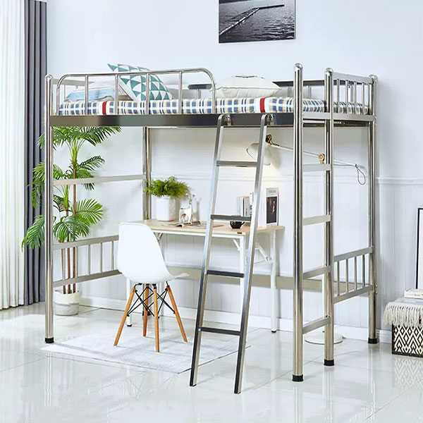 Giường tầng inox có cầu thang