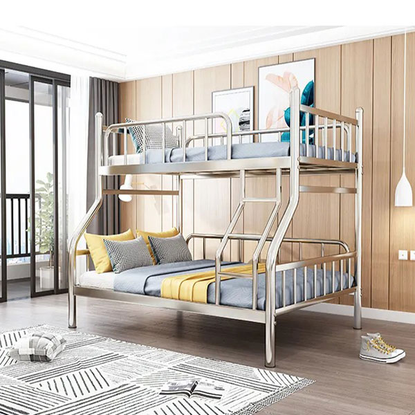 Giường tầng inox lắp ráp bền đẹp, tiện ích cho 4-5 người