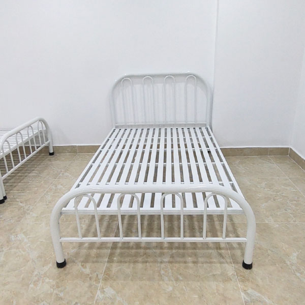 Giường sắt ống tròn giá rẻ