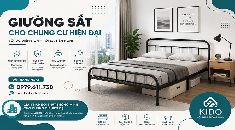 Giường sắt chung cư