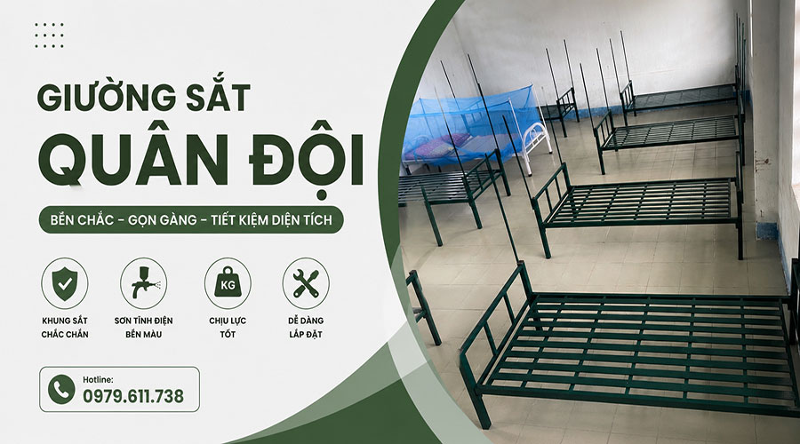 Giường sắt quân đội