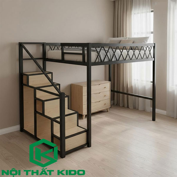 Giường sắt 1 tầng Andre