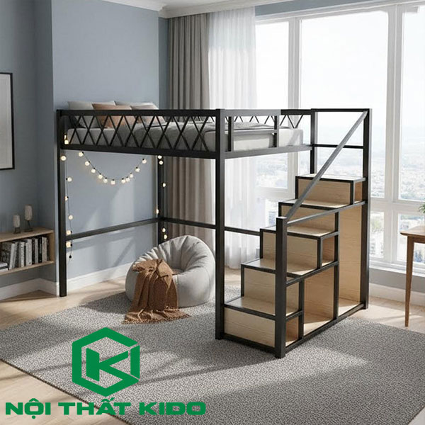 Giường sắt 1 tầng Andre