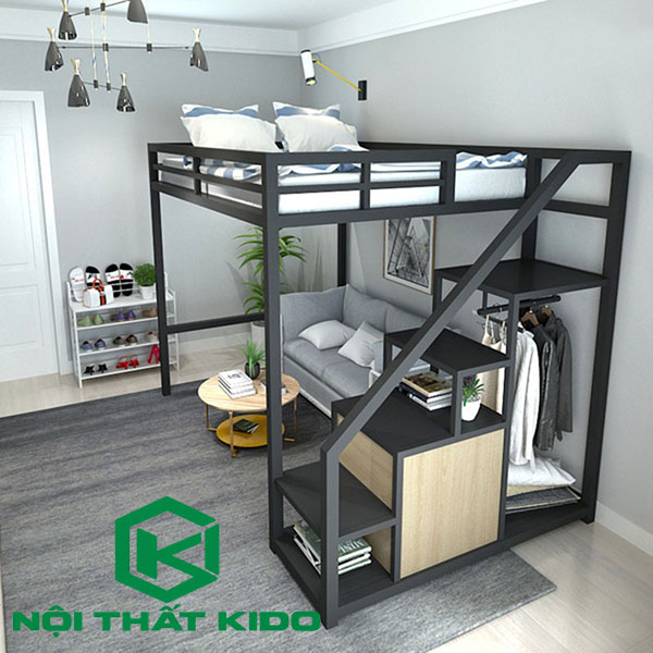 Giường sắt 1 tầng Trent