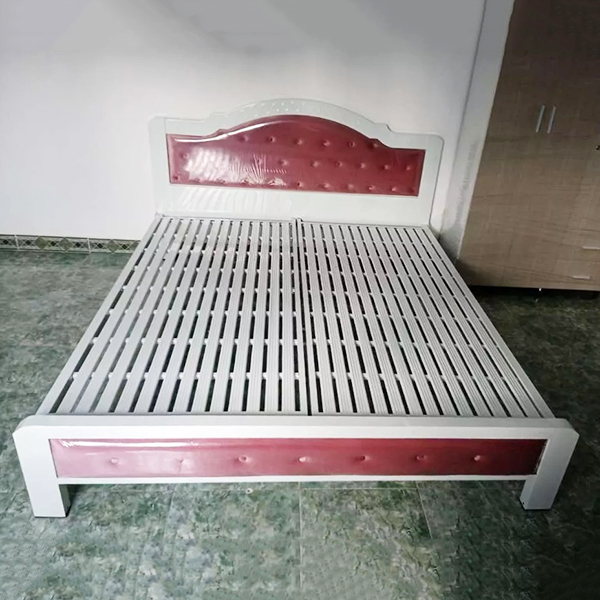 Giường sắt bọc nệm Dakiten
