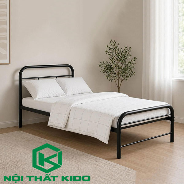 Giường sắt tròn Goza