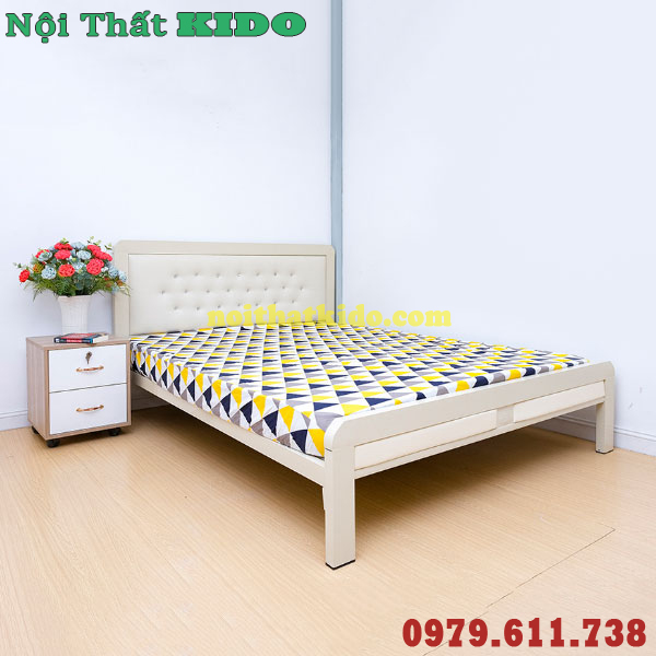 Giường sắt hộp 1m2