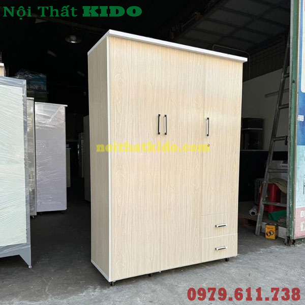 Tủ nhựa kéo đựng quần áo vân gỗ sồi