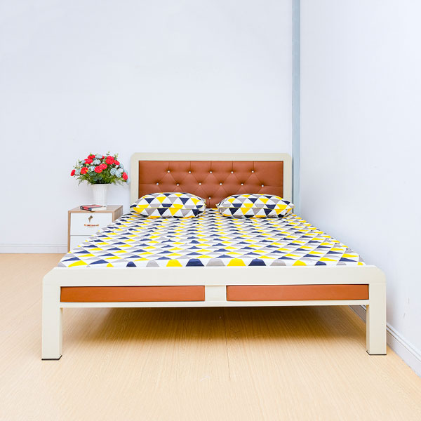 Giường sắt hộp vuông