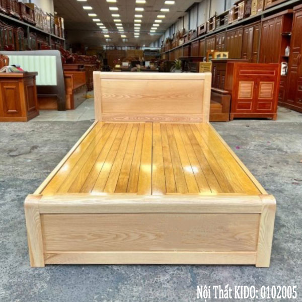 Giường đơn gỗ sồi phong cách hiện đại – Vạt phản