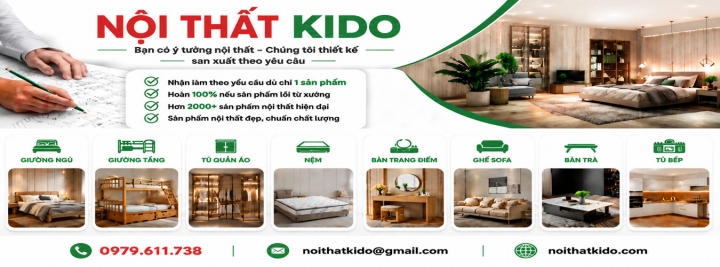 KIDO nhận sản xuất nội thất theo yêu cầu dù 1 sản phẩm