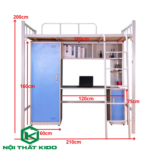 Giường sắt 1 tầng Christophe