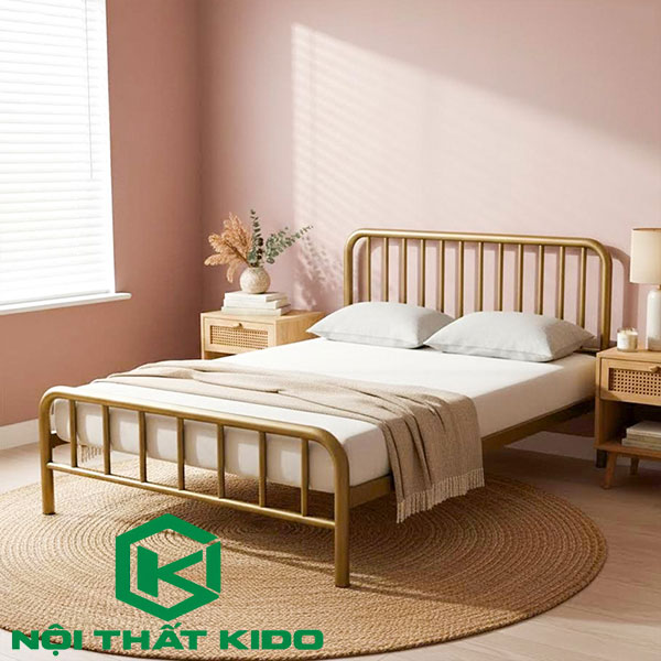 Giường sắt tròn Lyke
